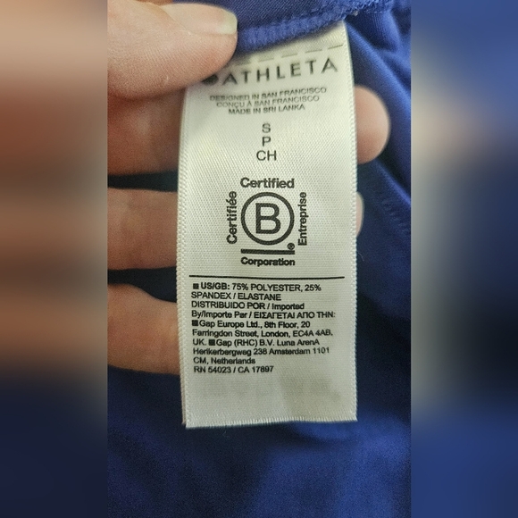 ATHLETA Conscious Athletic Halter Dress in Lazurite Blue. Size Small - Picture 7 of 16